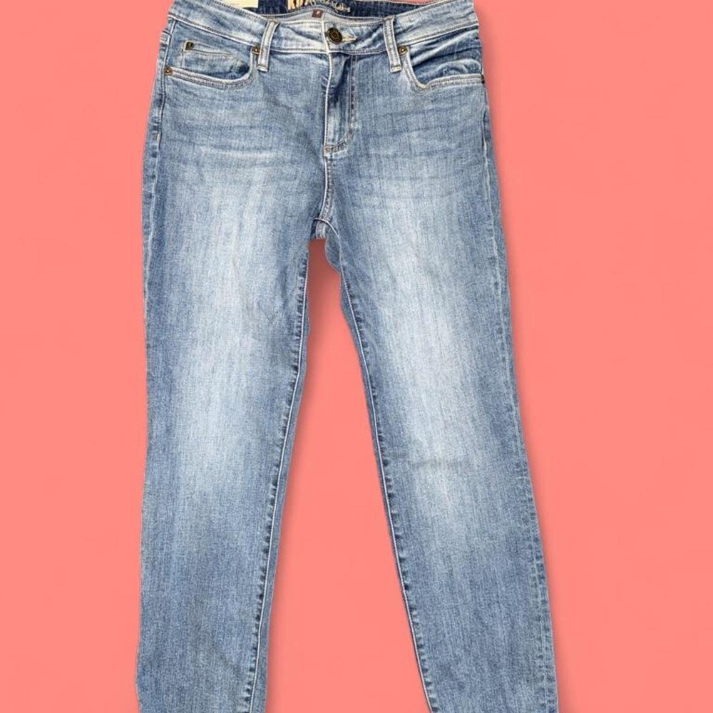 KUT from the Kloth Katy Boyfriend Cuffed Jeans Women's Size 2 Stretch Denim